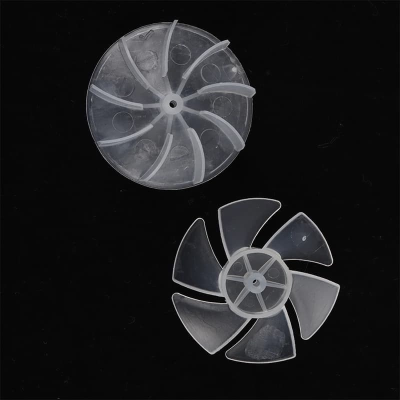 Mini lame de ventilateur en plastique de petite puissance, 4/6 feuilles, moteur de sèche-cheveux, cu