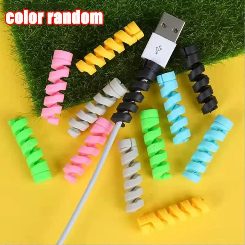 5/10/20/50pcs protecteur de câble câble de données en silicone enrouleur en spirale fil cordon organ