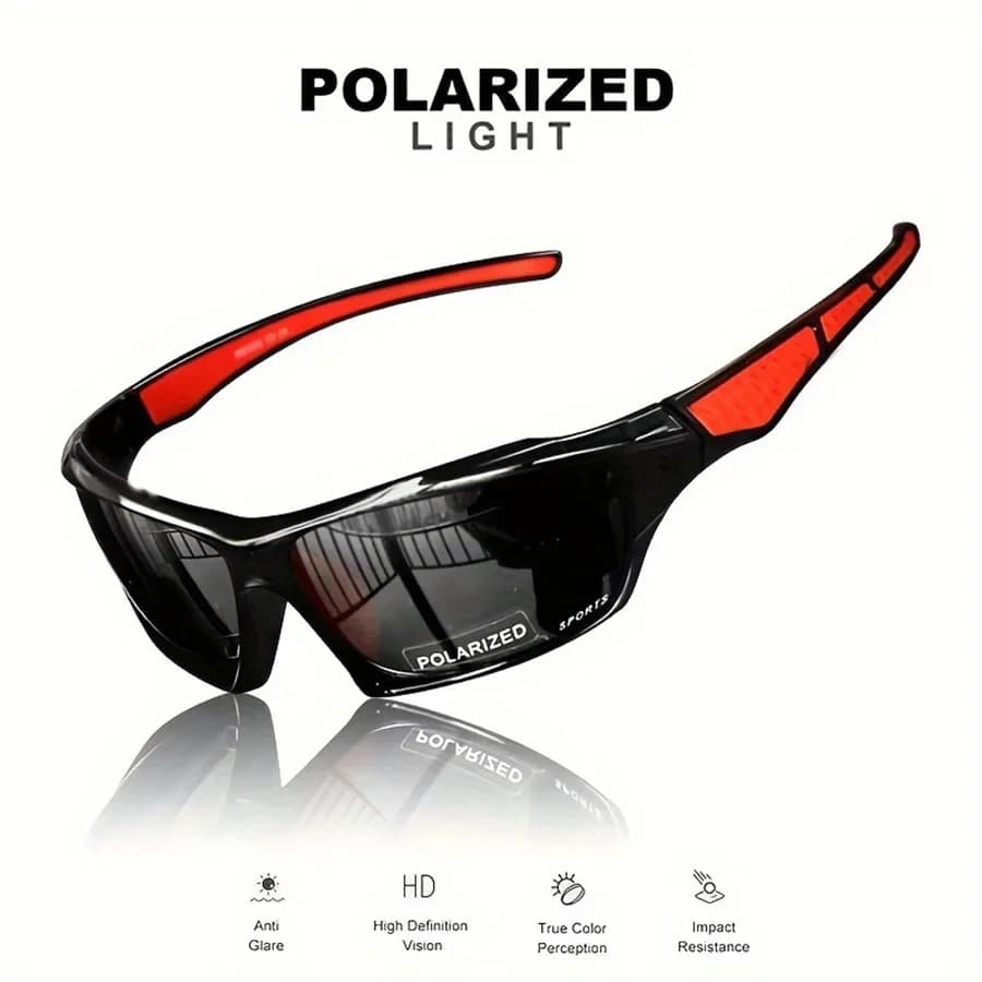 Lunettes de soleil de sport à la mode, Protection UV polarisée, personnalisées, monture ronde en mét