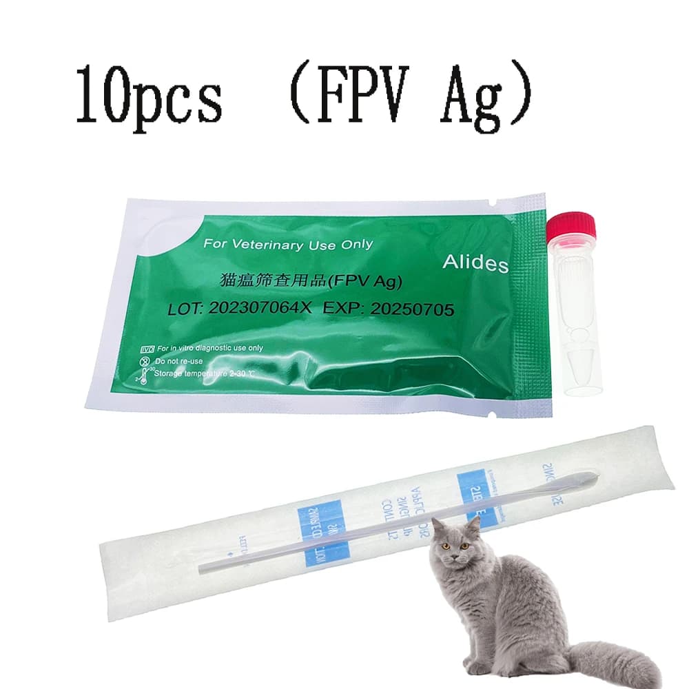 Diagnostic vétérinaire de la panleucopesters féline, kit de test d'anti-gène Rine, bandelette FPV, c