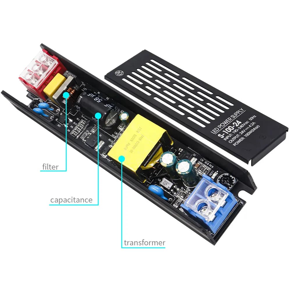 Transformateur d'éclairage d'alimentation LED 60W 100W 200W 300W 400W 500W, pilote adaptateur AC190-