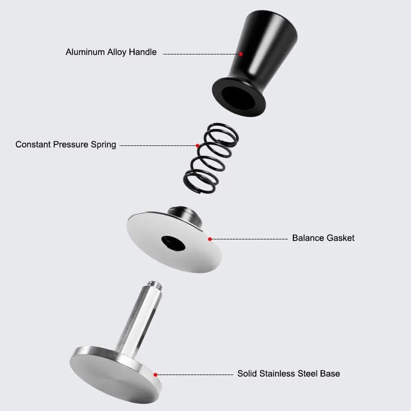 51mm 53mm 58mm Espresso Tamper Barista Café Tamper avec calibré à ressort en acier inoxydable