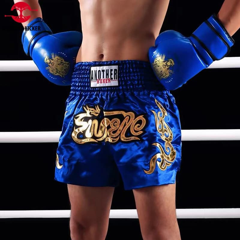 Short Muay Thai 2025 short de boxe thaïlandais femmes hommes enfant broderie Kickboxing pantalon d'e