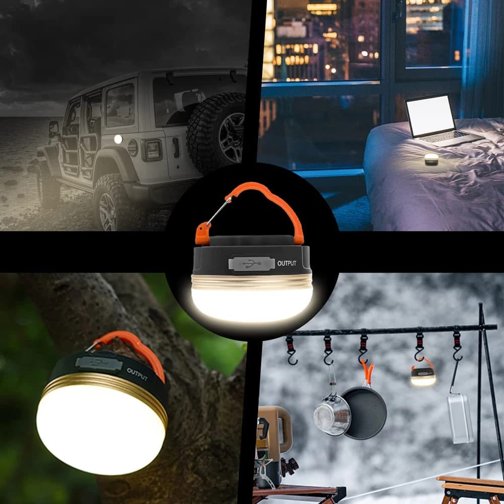 10W haute puissance Camping lanterne tentes lampe 1200mah USB Rechargeable Portable Camping lumières