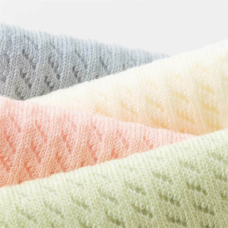 3 paires/lot chaussettes nouveau-né pour fille garçon 0-5 ans été mince coton maille infantile bébé 