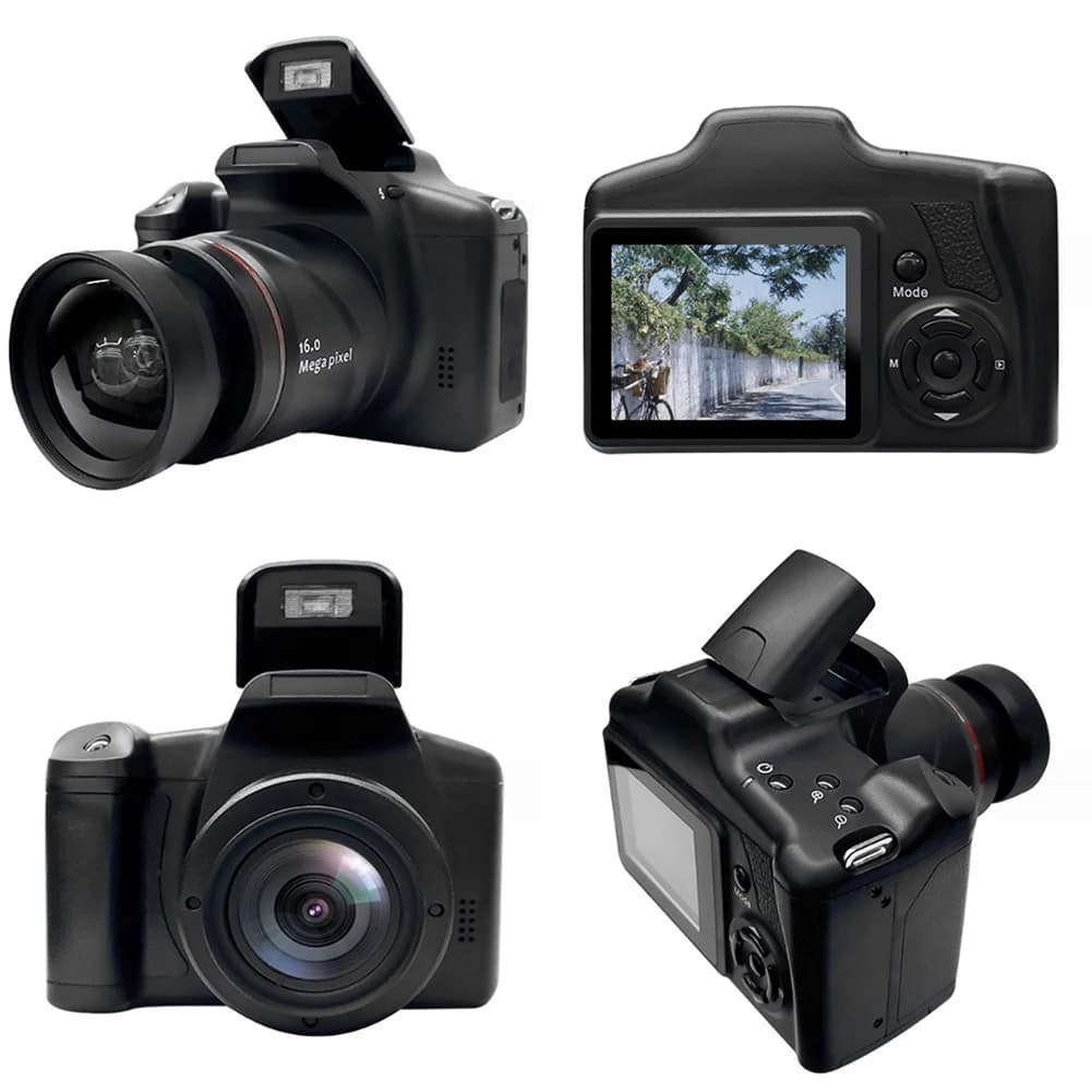 Appareil photo numérique 16MP avec écran LCD de 2,4 pouces, caméra de vlogging, zoom numérique 16X p