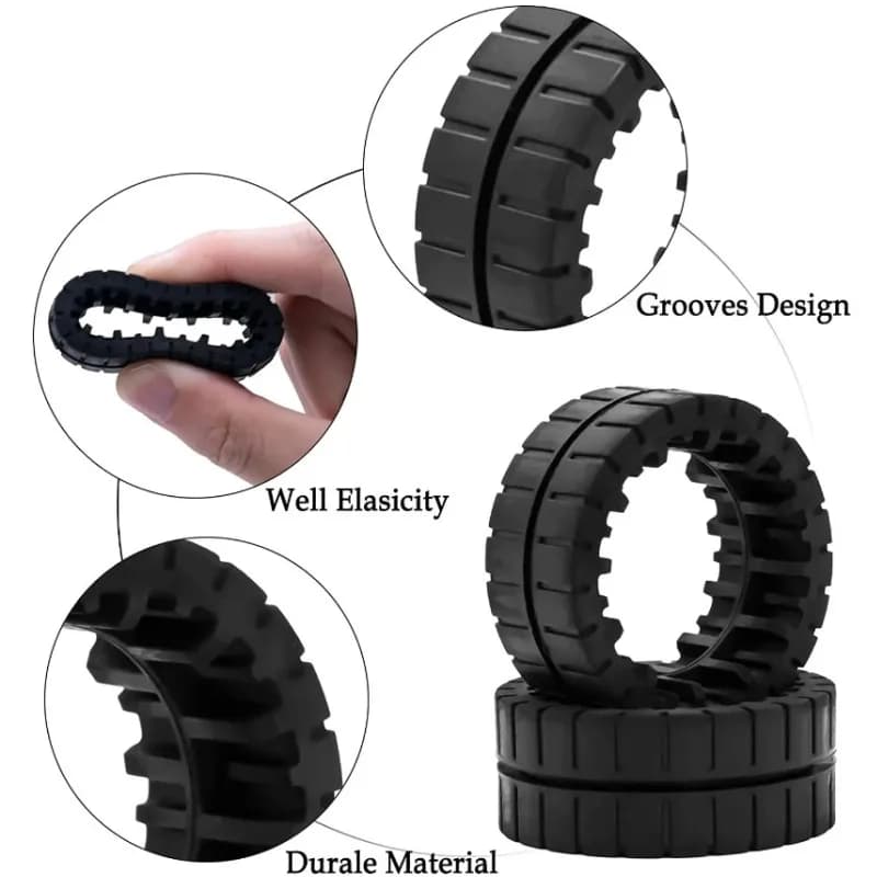 Pièces de rechange pour pneus de roue antidérapants, pour iRobot Braava Jet M6 (6110) (6012) (6112) 