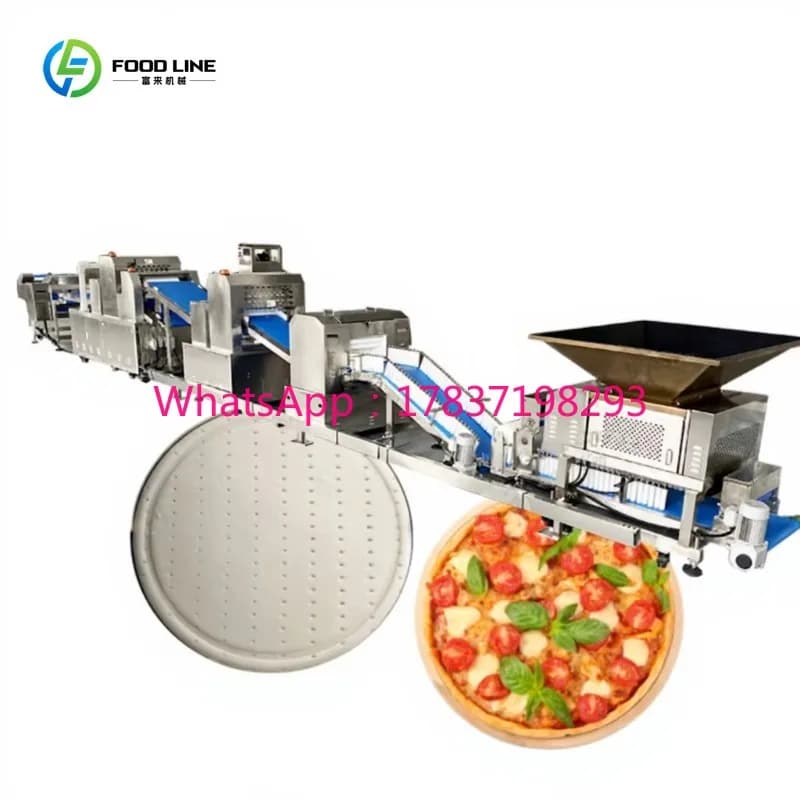 Ligne de production de pâte à pizza multifonctionnelle personnalisée pour la fabrication de pain pla
