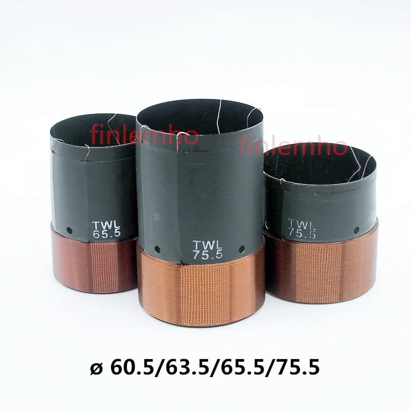 Bobine vocale de haut-parleur de caisson de basses, 2.5 ", 3", 4 ohm, 4 couches de fil, pièce de rép