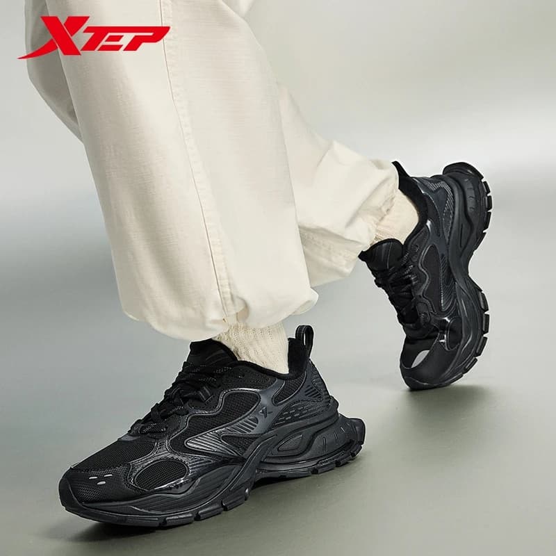 Xtep Basque chaussures décontractées pour hommes hiver soutien confortable vieux papa chaussures hau