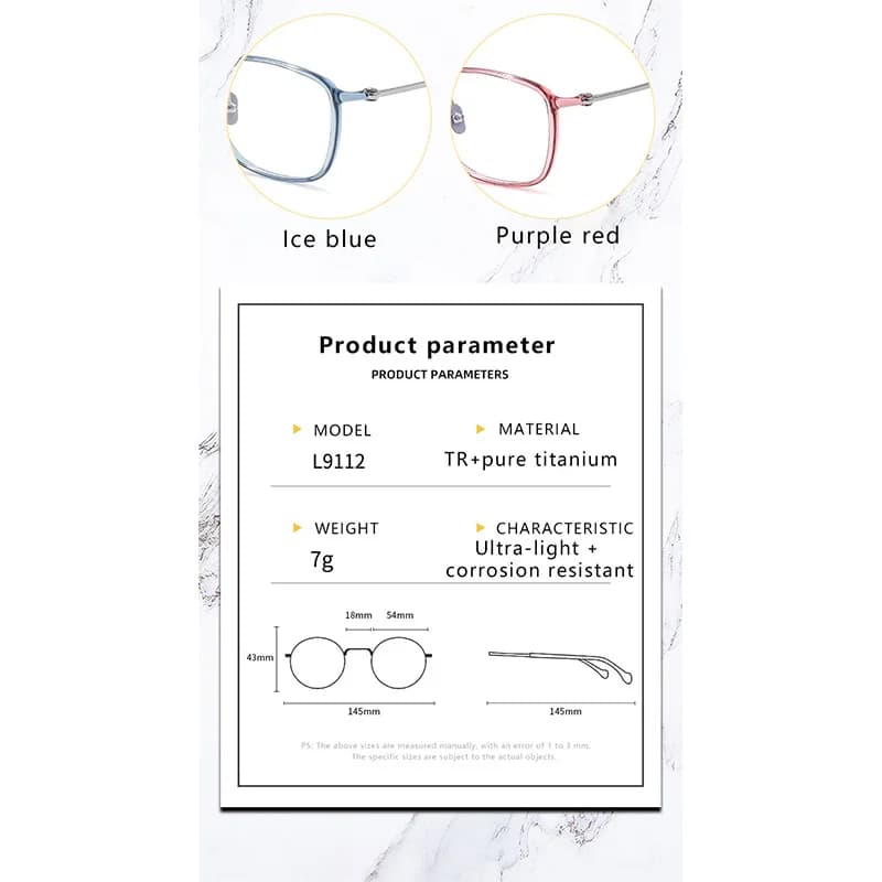 Lunettes ultralégères TR90 pour hommes et femmes, monture ronde rétro, sur Prescription, optique-lun