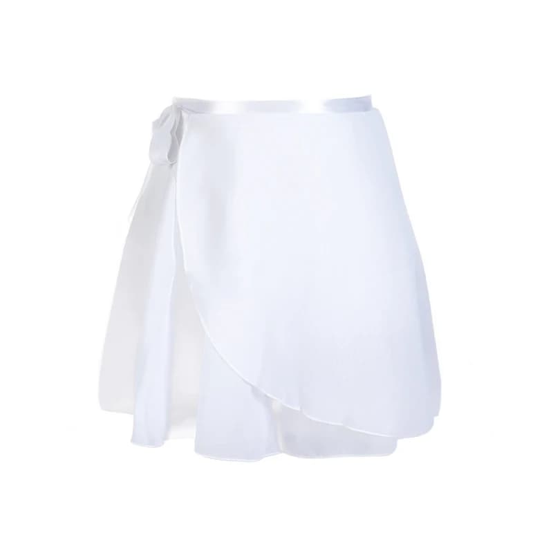 Adulte en mousseline de soie Ballet Tutu danse jupe femmes filles gymnastique jupe portefeuille form