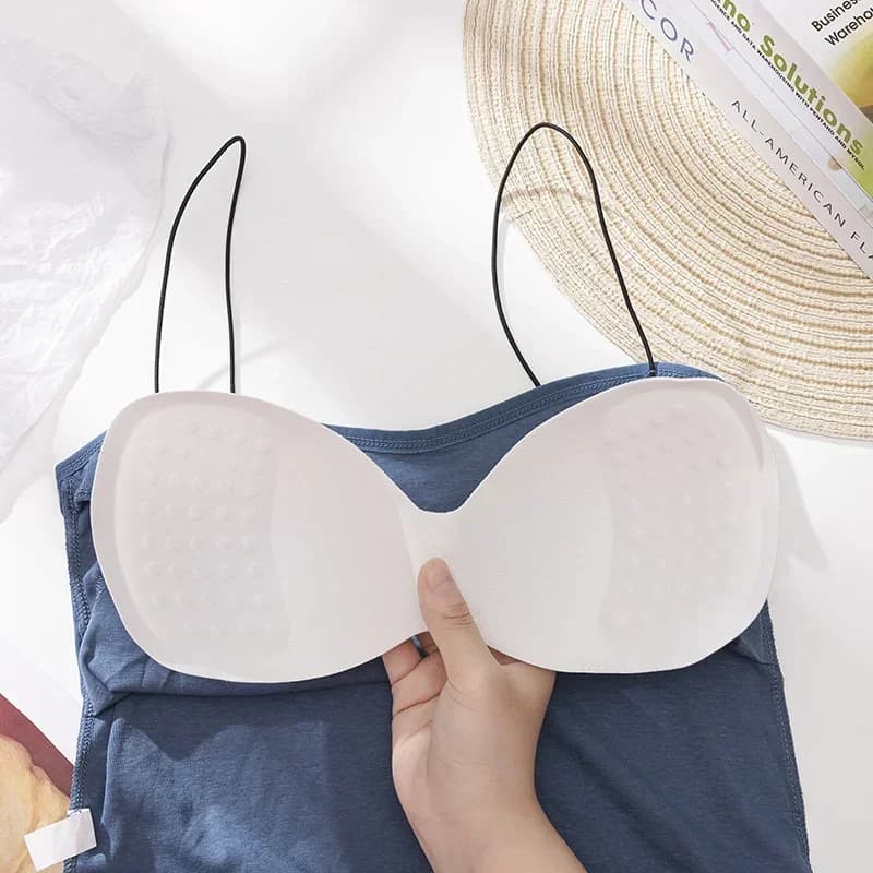 Bustier en fibre de coton émaillé pour femme, soutien-gorge doux, élastique, lavable, résistant à l'