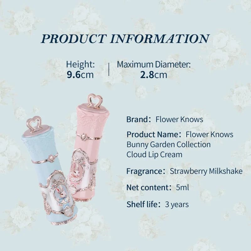 [NOUVEAU] Crème à lèvres Cloud de la collection Bunny Garden de Flower Knows