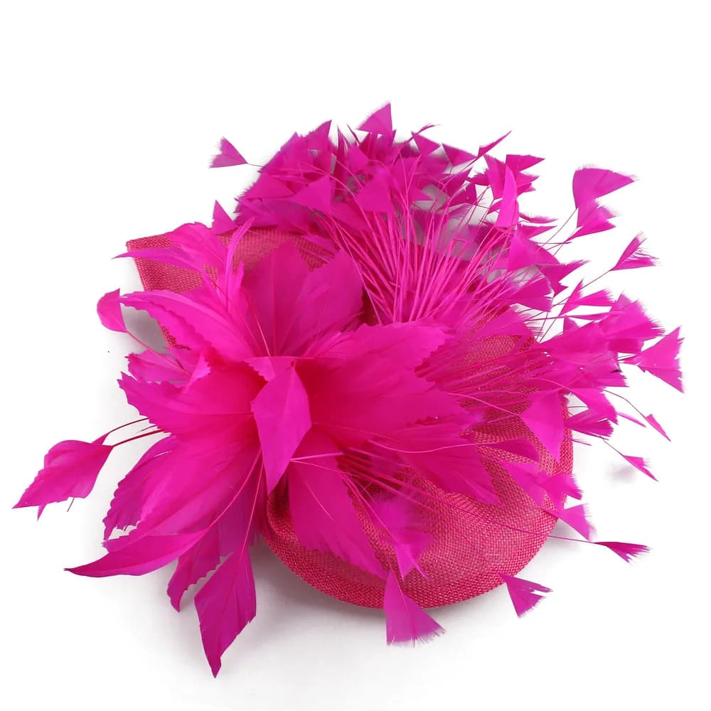 Pinces à cheveux de mariage en plumes orange pour femmes, fascinateurs, chapeau, fleur, vêtements de
