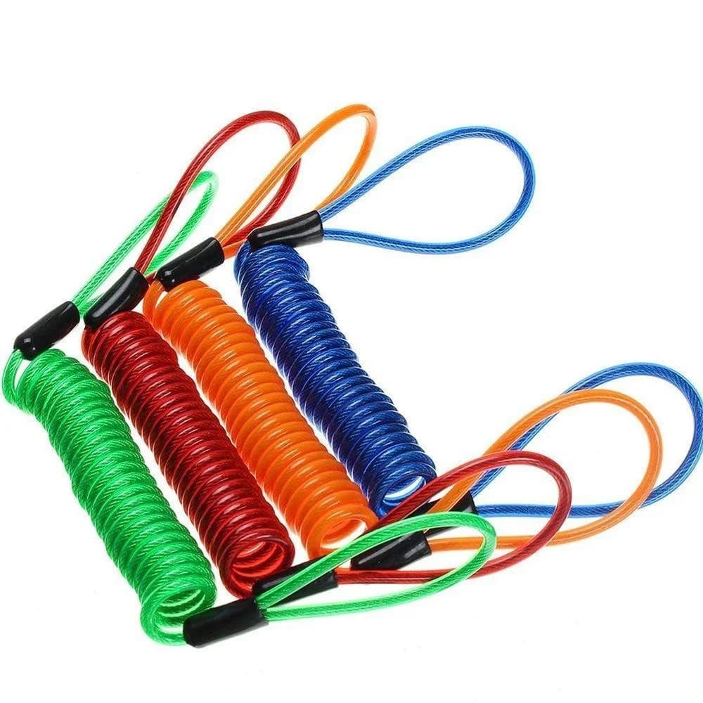 Câble de verrouillage à ressort pour vélo, corde antivol, alarme, disque, rappel de sécurité, Protec