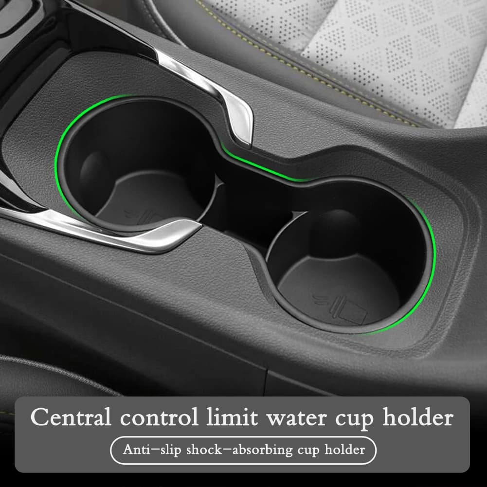 Boîte de rangement pour porte-gobelets Chevrolet Bolt EUV/EV 2022-2024, en TPE, absorbant les chocs,
