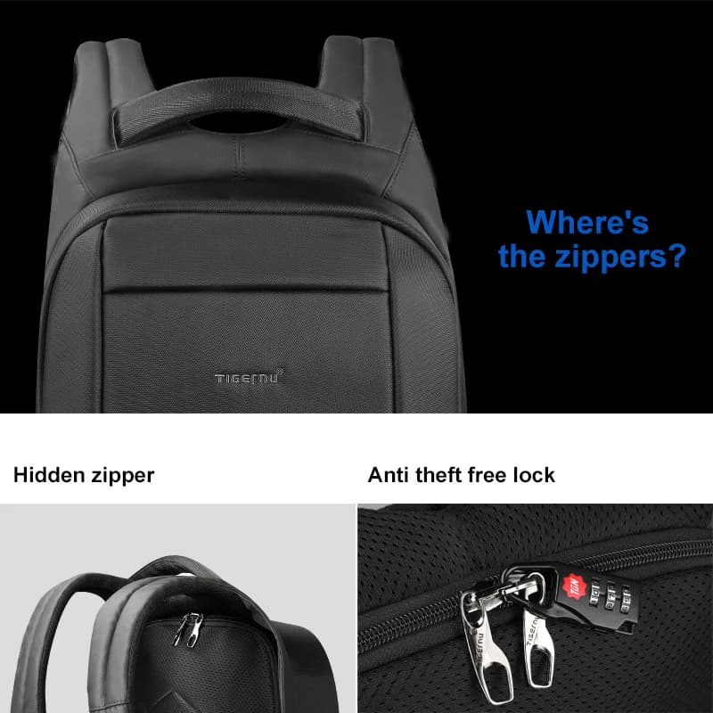 Tigernu sacs à dos pour hommes pour femmes 14-15.6 sac à dos pour ordinateur portable sac à dos anti