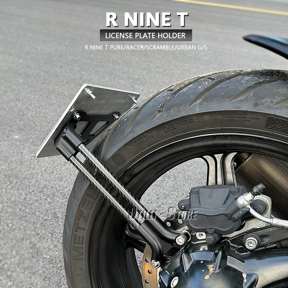 Nouveau support de plaque d'immatriculation de moto, support d'enregistrement pour BMW R9T RNINET Ur