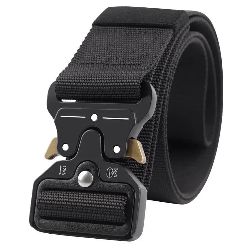 Ceinture tactique avec boucle en métal, robuste, en Nylon pour l'extérieur, 125/135CM de large, 3.8/
