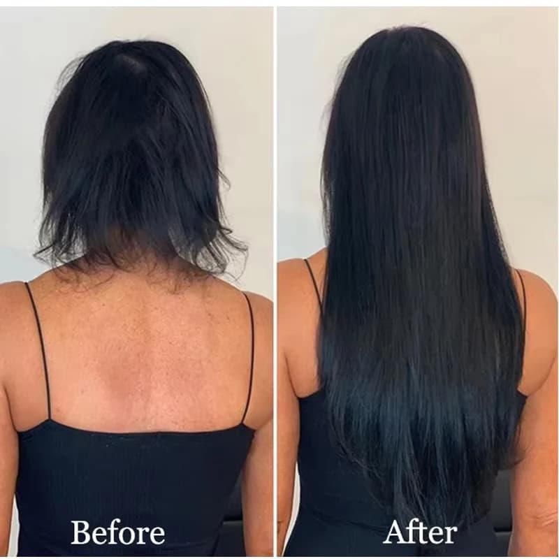 Extensions capillaires synthétiques invisibles de 24 pouces, sans Clip, avec ligne secrète, cheveux 