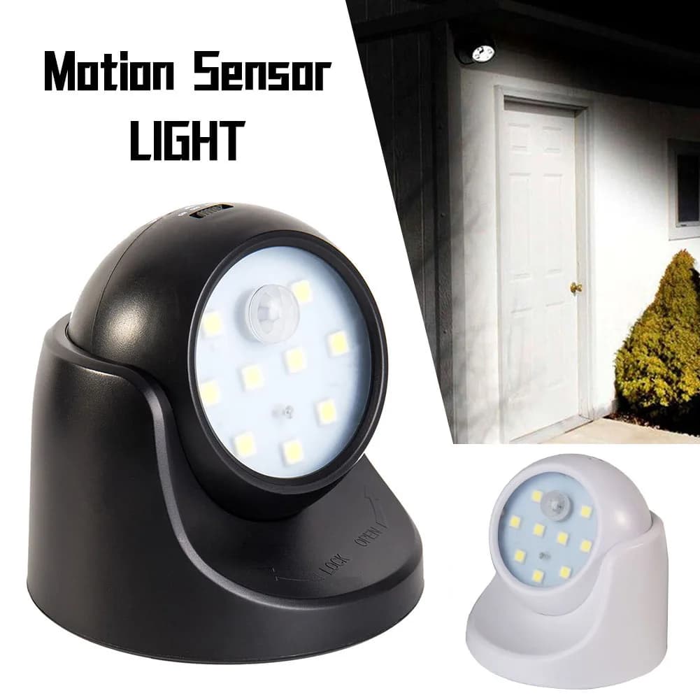 Applique murale LED polyvalente avec capteur de mouvement, économie d'énergie, Rotation à 360 degrés