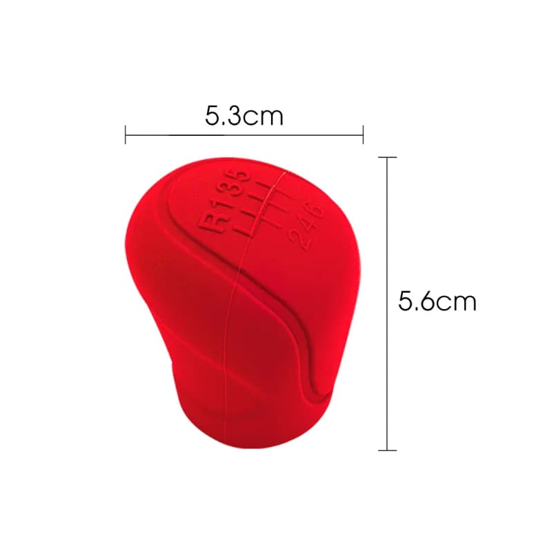 Couvercle de changement de vitesse en silicone pour voiture, poignée coordonnante, housses de protec