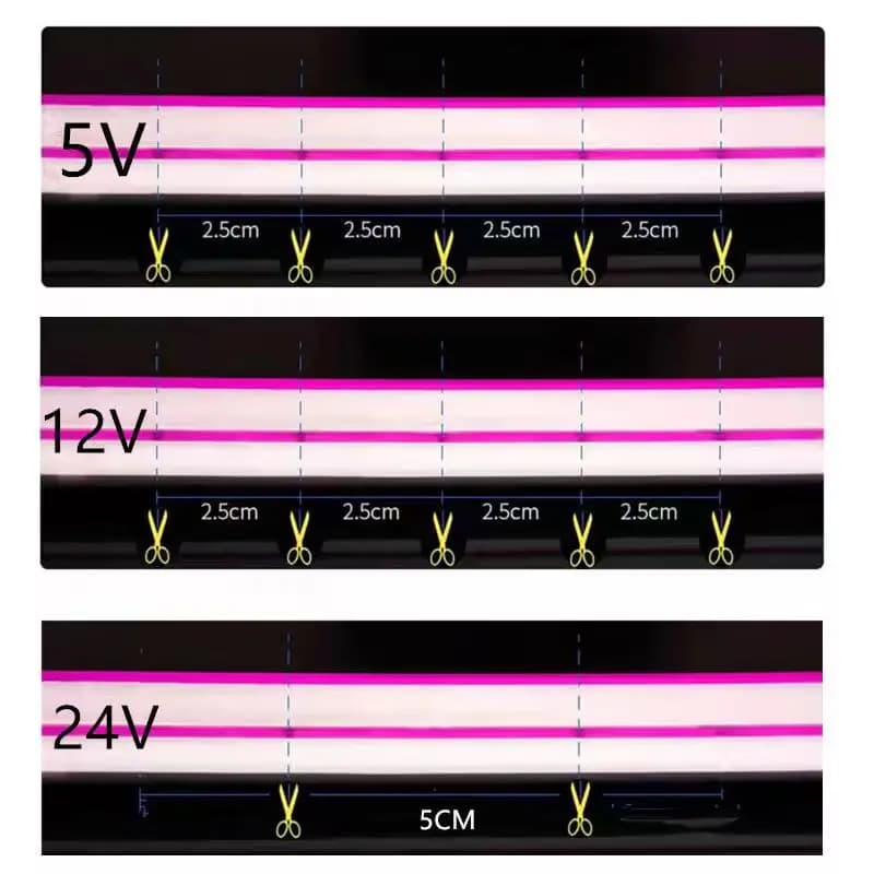 Bande lumineuse néon Led 5V 12V 24V, corde étroite de 6mm, bande flexible, barre de Tube en silicone