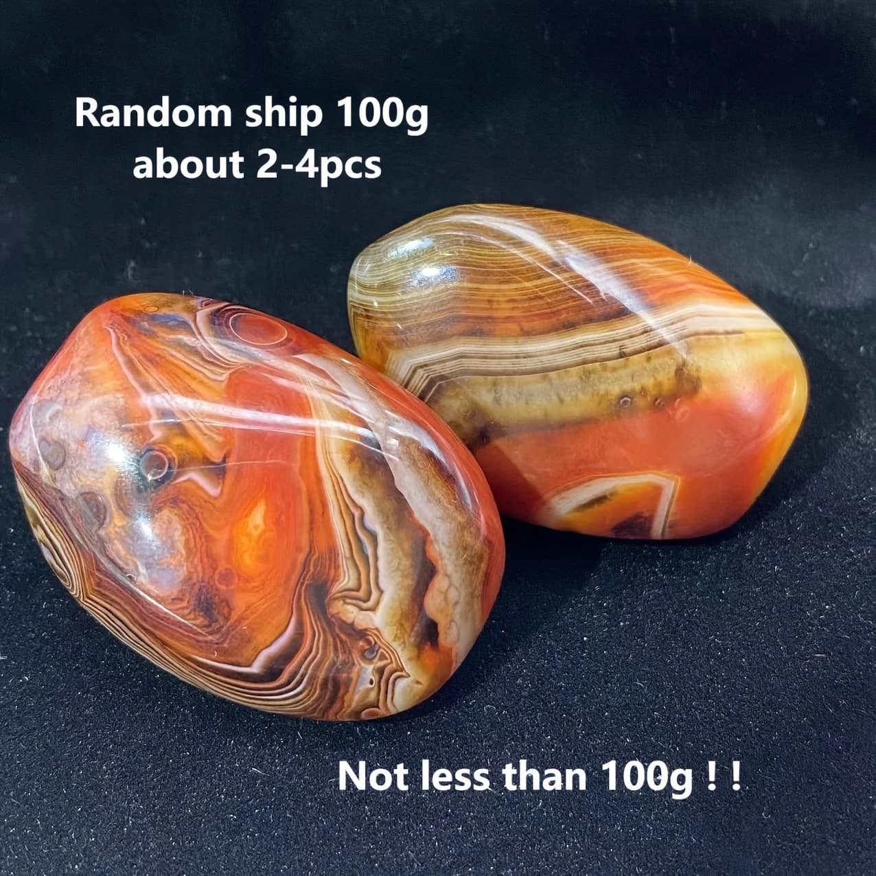 Palmier naturel aléatoire de Sardonyx, pierre de palmier d'agate polie naturelle, cristal de guériso