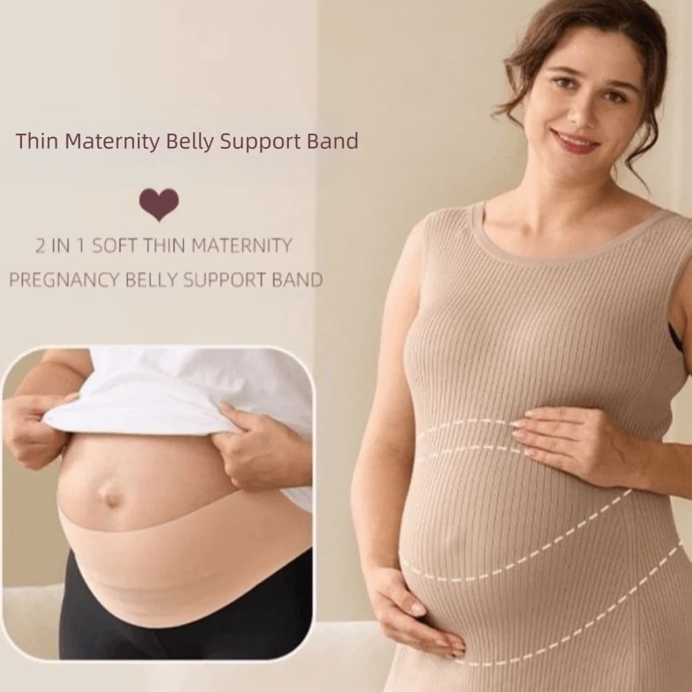 Nouvelle ceinture de maternité une pièce réglable taille soin dos vêtements ceinture mince maternité