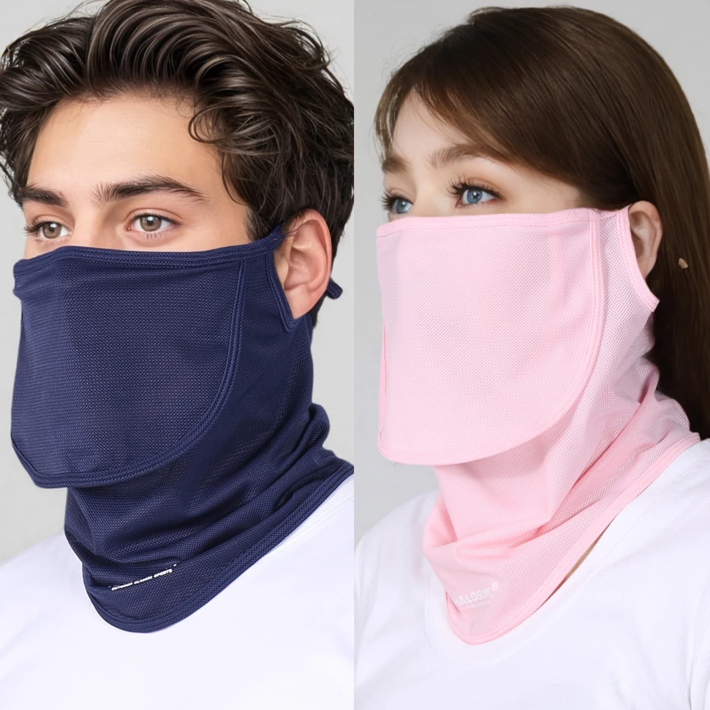 Masque de Protection solaire en soie glacée pour hommes et femmes, Protection UV d'été, guêtre de co