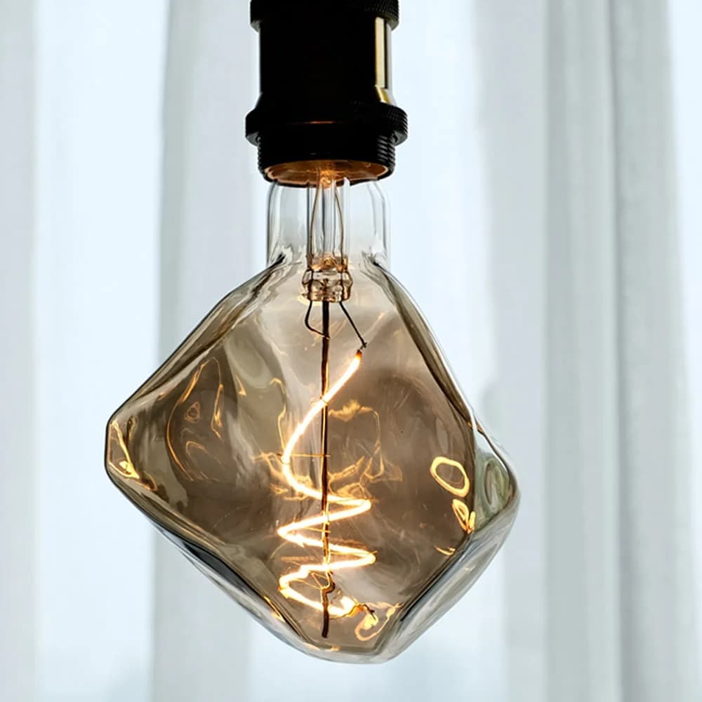 TIANFAN Edison ampoule Led grande pierre G125 4W Dimmable 220-240V E27 2000Kelvin ampoule décorative