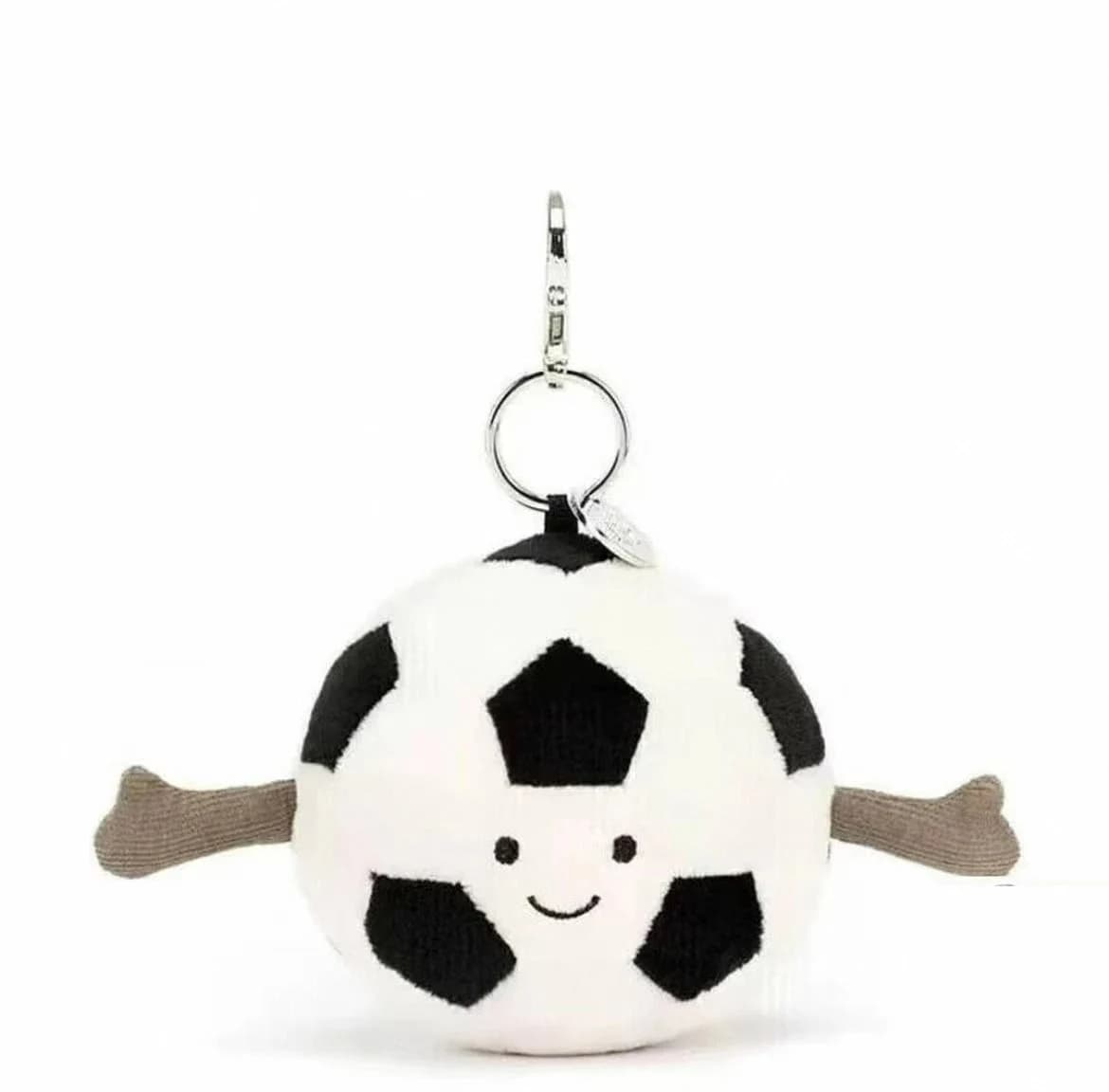 Pendentif Jc avec trois étiquettes complètes et tampon en acier, style croissant aubergine ours de B