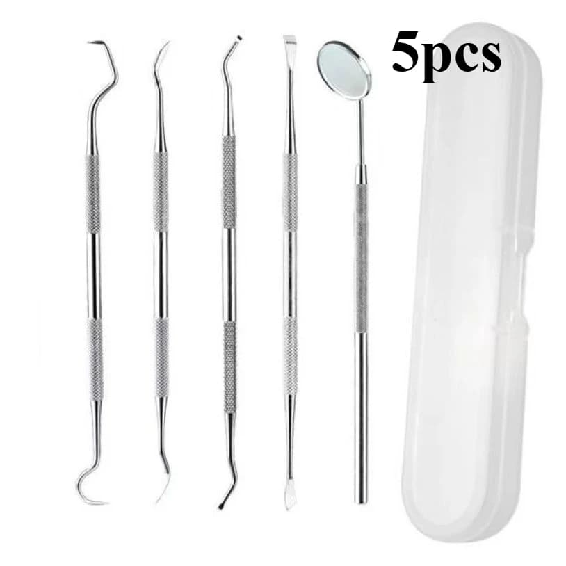 3/4/5/6/7 pièces outils de dentiste professionnel en acier inoxydable dissolvant de tartre cure-dent