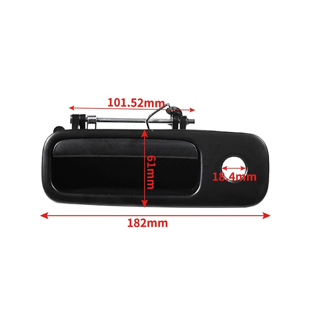 Nouvelle poignée de porte arrière extérieure avec serrure, 2 clés, 1J6827565B 1J6827297G pour VW Gol