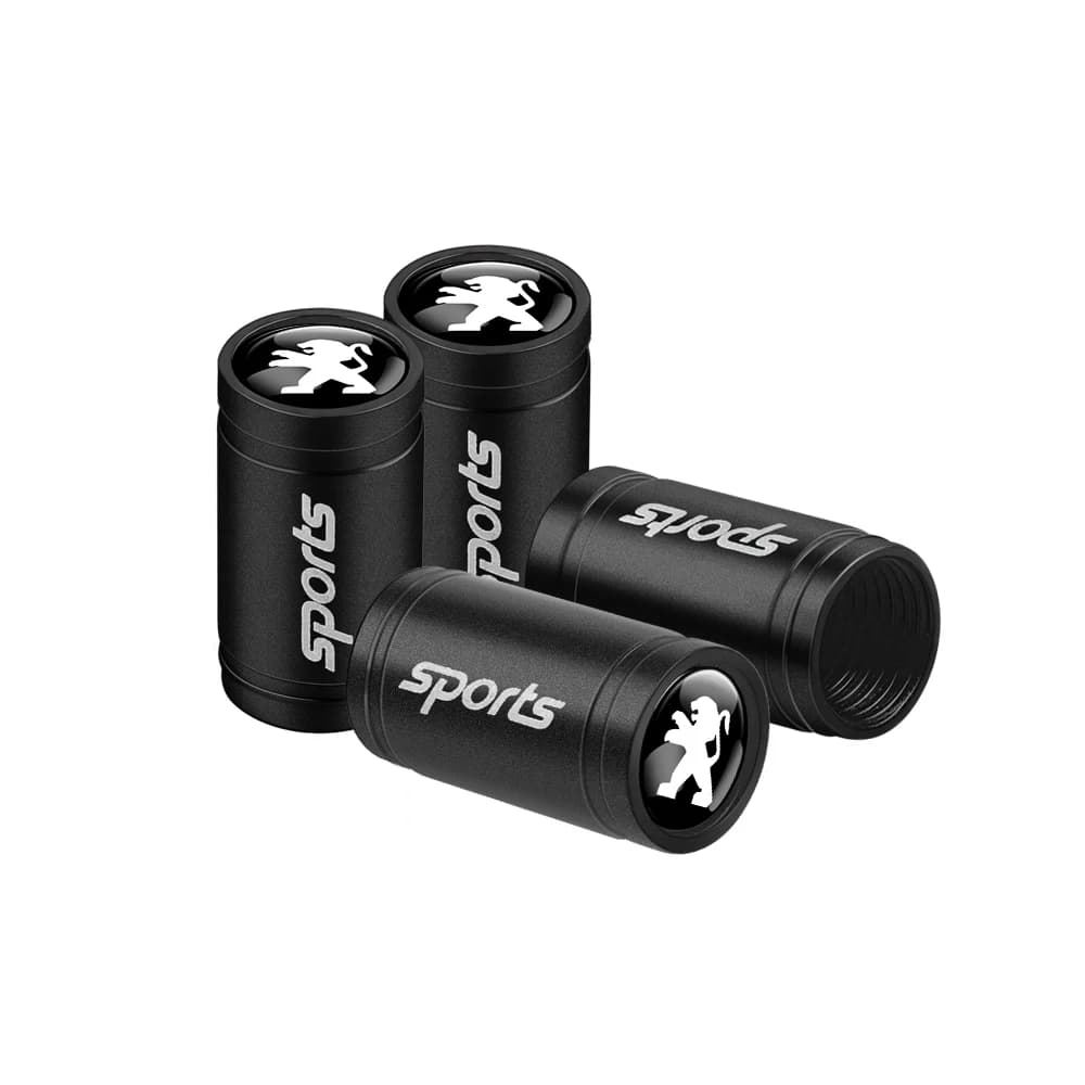 Capuchons de valve de pneu 3D en aluminium pour voiture, accessoires de voiture pour Peugeot 206 300