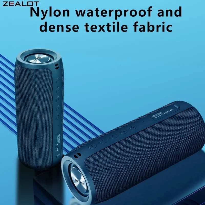 Zealot-haut-parleurs sans fil S51, haut-parleur caisson de basses Portable extérieur, étanche IPX 5,
