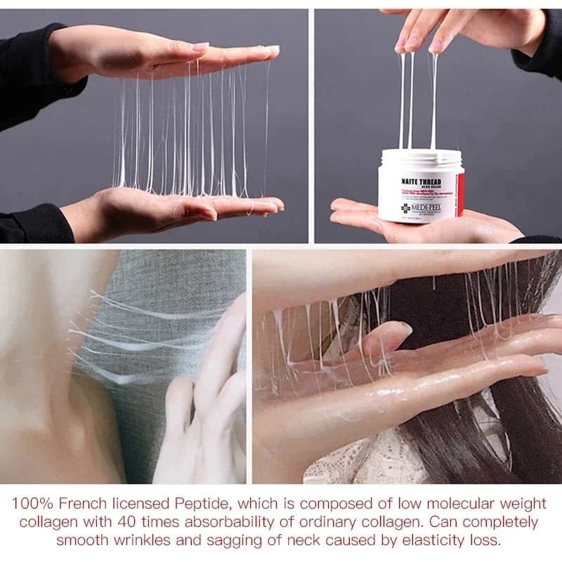 Crème de soin du cou au collagène Original coréen, Solution d'antaosine 5%, Peptide de collagène hyd