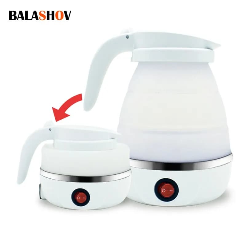 600 ml de voyage domestique chauffe-eau théière bouilloire électrique pliable portable 220 volts et 