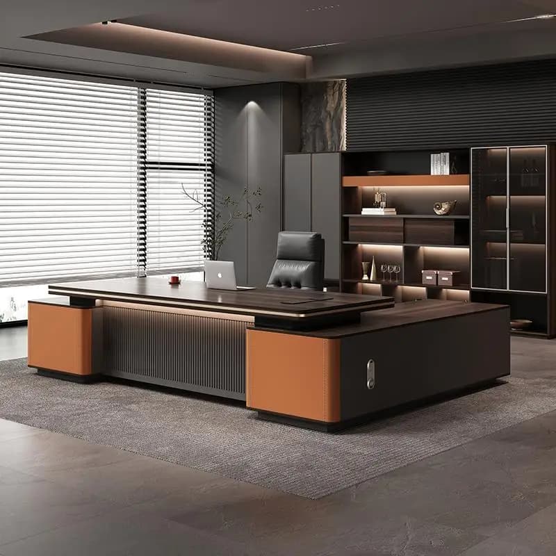Bureaux De bureau modernes design organisateurs stockage poste De travail De luxe bureaux De bureau 