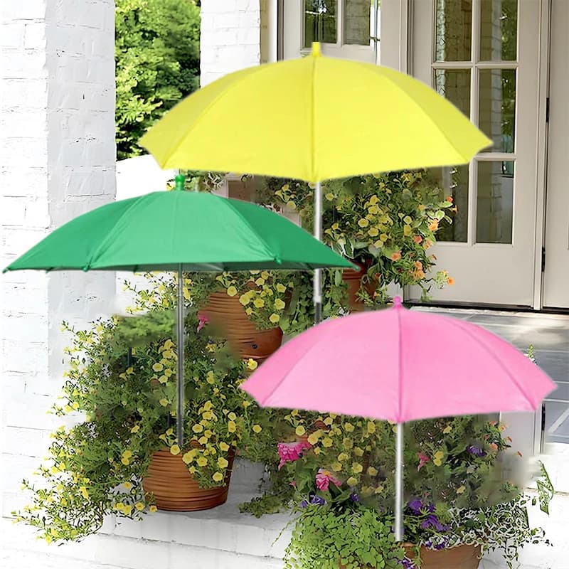 Paquet de 3 parapluies pour plantes améliorées pour plantes d'extérieur, parapluie d'ombrage de jard