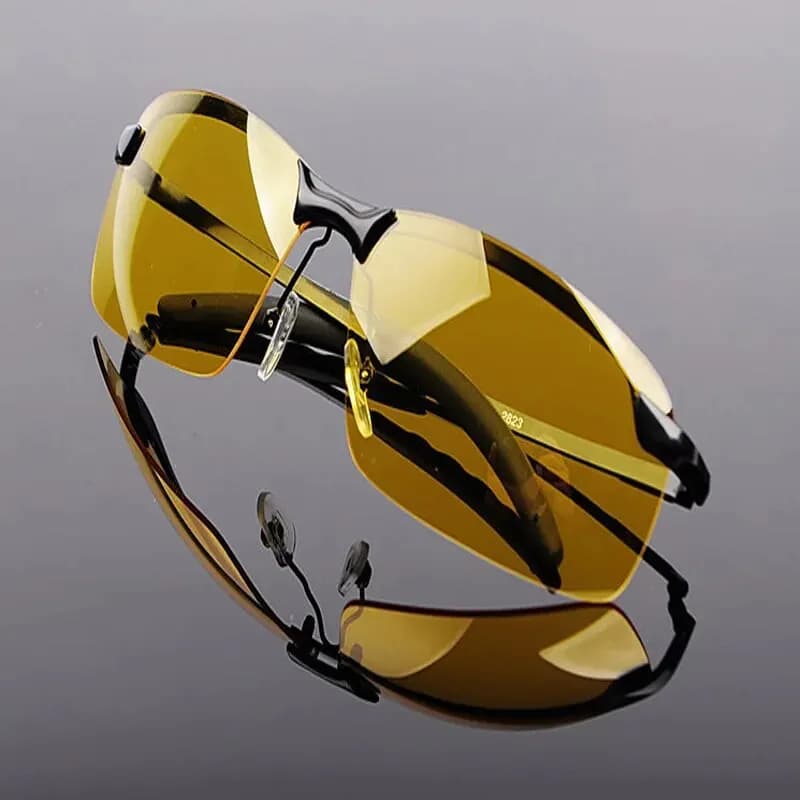 Lunettes de vision nocturne pour hommes, lunettes de soleil polarisées, protection du conducteur, co