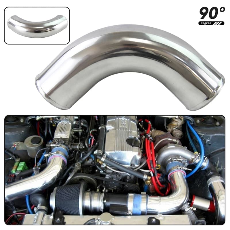 70mm 2.75 "/76mm 3.0"/80MM 3.15 ''pouces coude à 90 degrés en aluminium Turbo Intercooler tuyau tuya
