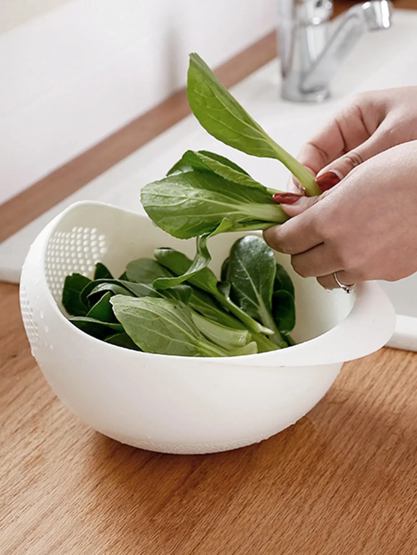 Passoire en Silicone, bol à riz, panier de vidange, bol à fruits, panier de vidange de lavage avec p