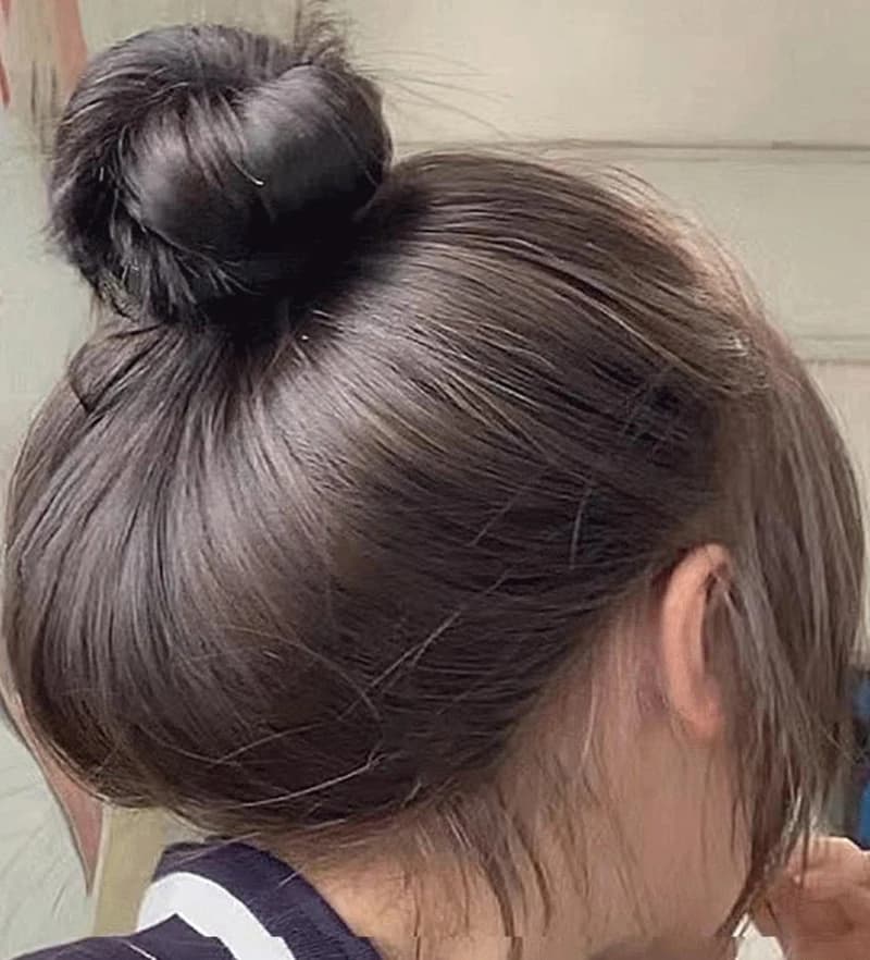 Perruque boule d'enroulement en Fiber synthétique, anneau de cheveux, chignon naturel moelleux, Volu