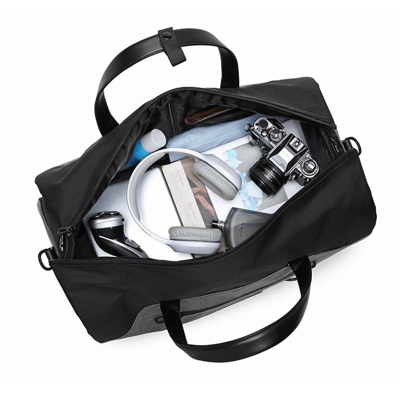 OZUKO-Sac à vêtement multifonction pour hommes, sac de voyage imperméable, grande capacité, poche po