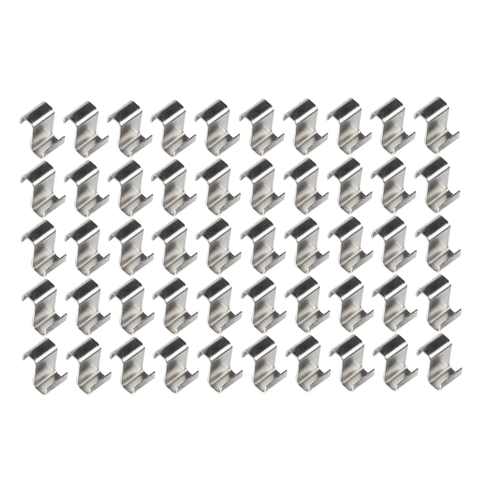25/50/100pcs Serre Vitrage Clips Z Type Pinces à Verre En Acier Inoxydable En Métal Accessoires De S