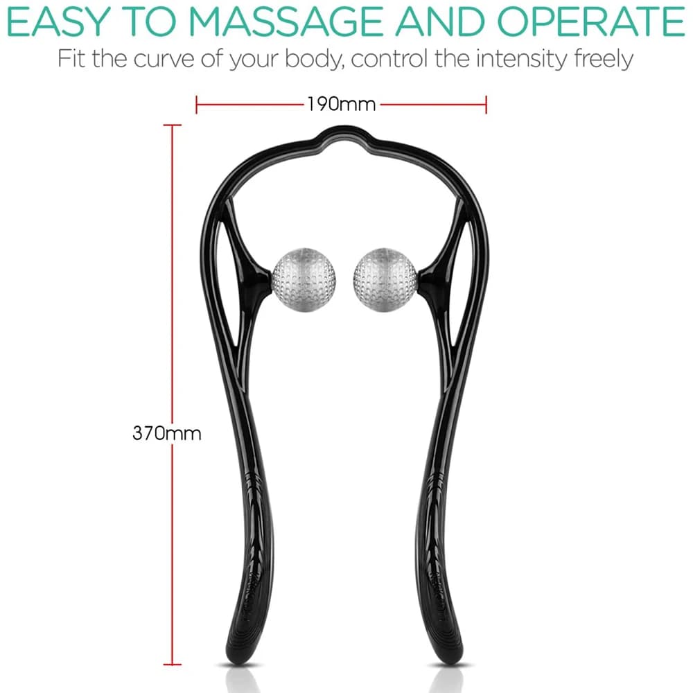 Masseur de cou Shiatsu pour tissus profonds, masseur d'épaule à double point de déclenchement pour s