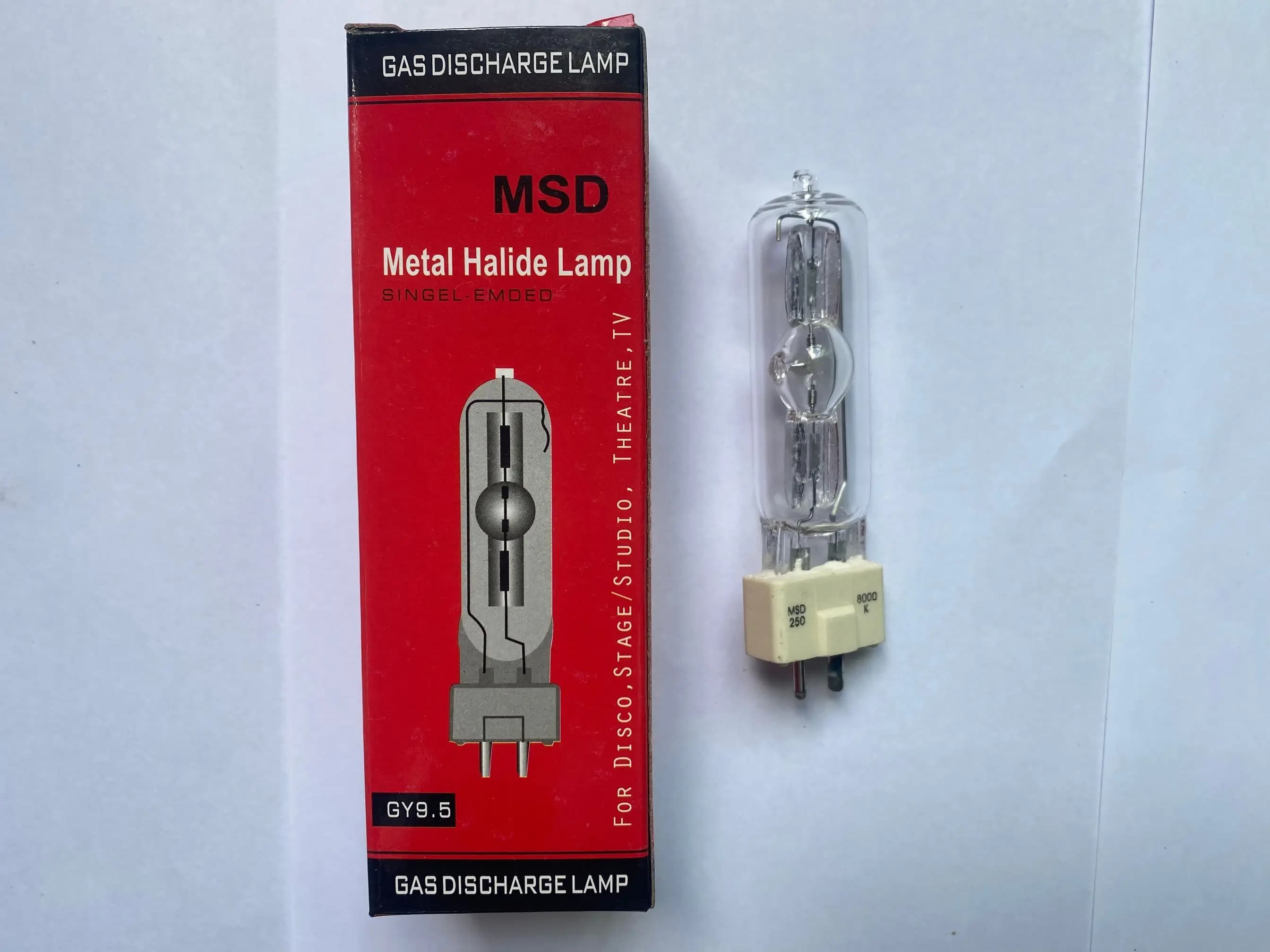 2024 nouvelle lampe d'éclairage de scène MSD 250/2 NSD MSD250W Watts 90V MSR ampoule 8000K lampe aux
