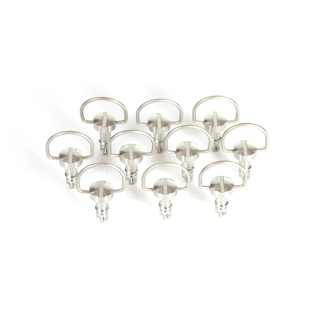 Attaches de carénage pour moto, dégagement rapide, rivets D-RING et 1/4 tours, 10 jeux de boulons de